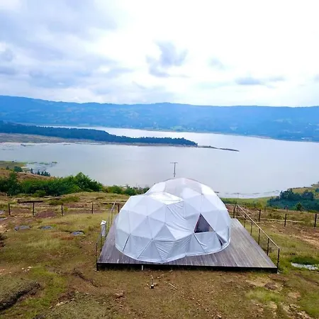 Lujoso Glamping Marqua Spa Guatavita Wifi Cocina Exterior photo